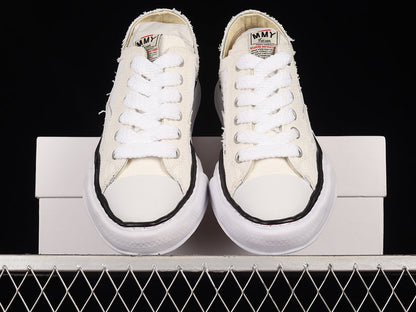 MAISON Mihara Yasuhiro Peterson Og Sole Canvas Low Sneakers - White Unisex Streetwear Limited Edition