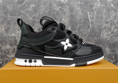 LOUIS Vuitton Lv Skate Sneaker White - Black Unisex Streetwear Limited Edition - The LOUIS VUITTON LV SKATE SNEAKER BLACK WHITE - REPLICA is the ultimate fusion of