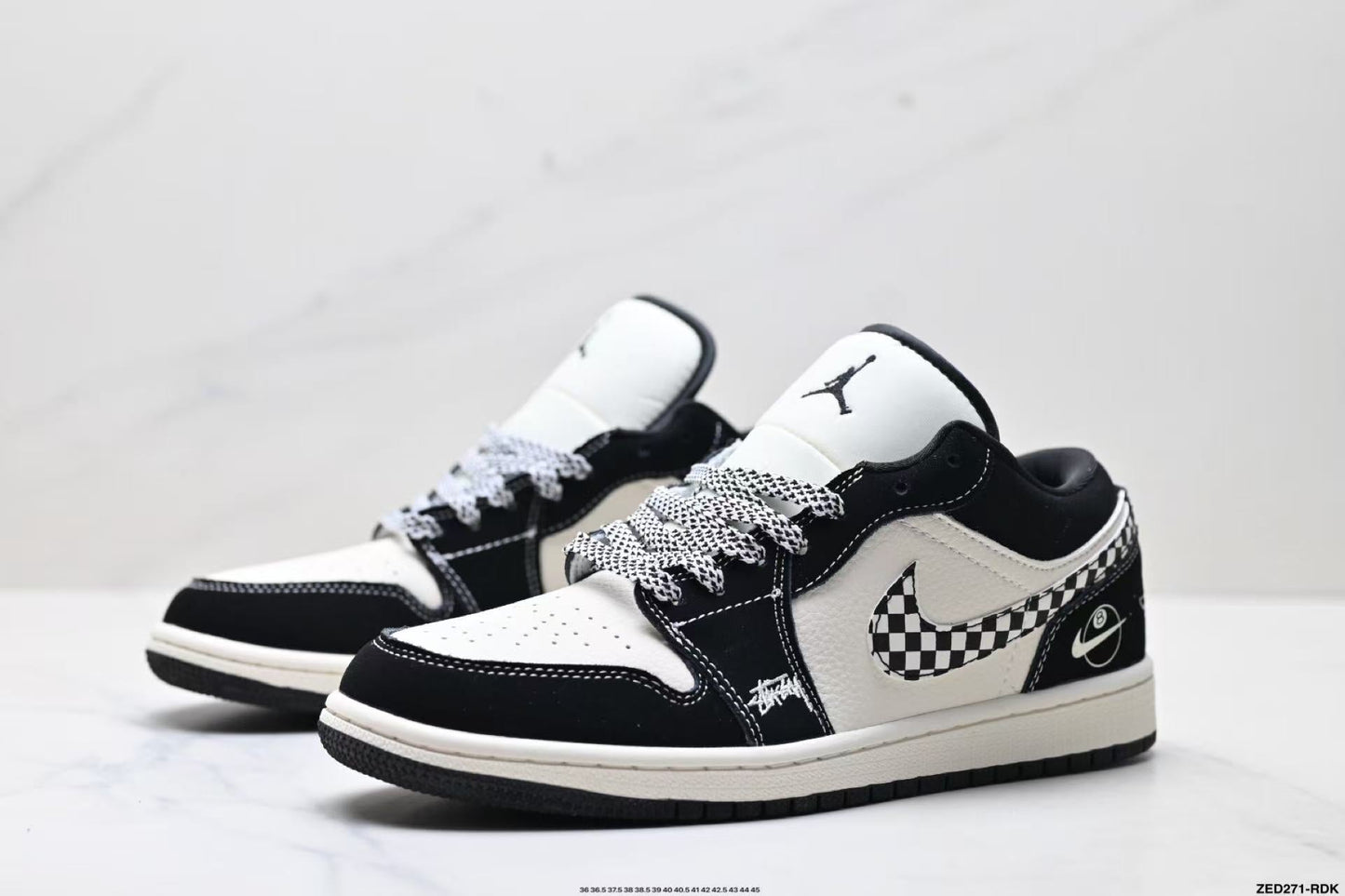JORDAN 1 Mid - Equality Sneakers - Black Unisex Streetwear Limited Edition