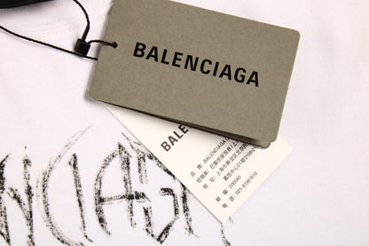 Camiseta Balenciaga Multi-Logo (Blanca)