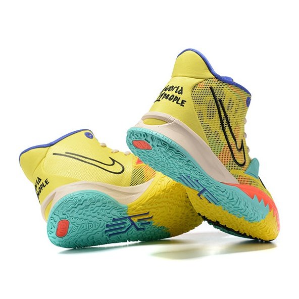 NIKE Kyrie 7 - 1 World 1 People - Yellow Unisex Streetwear Limited Edition