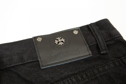 CHROME HEARTS BLACK CROSS PATCH JEANS BLACK - outsole - replica sneakers