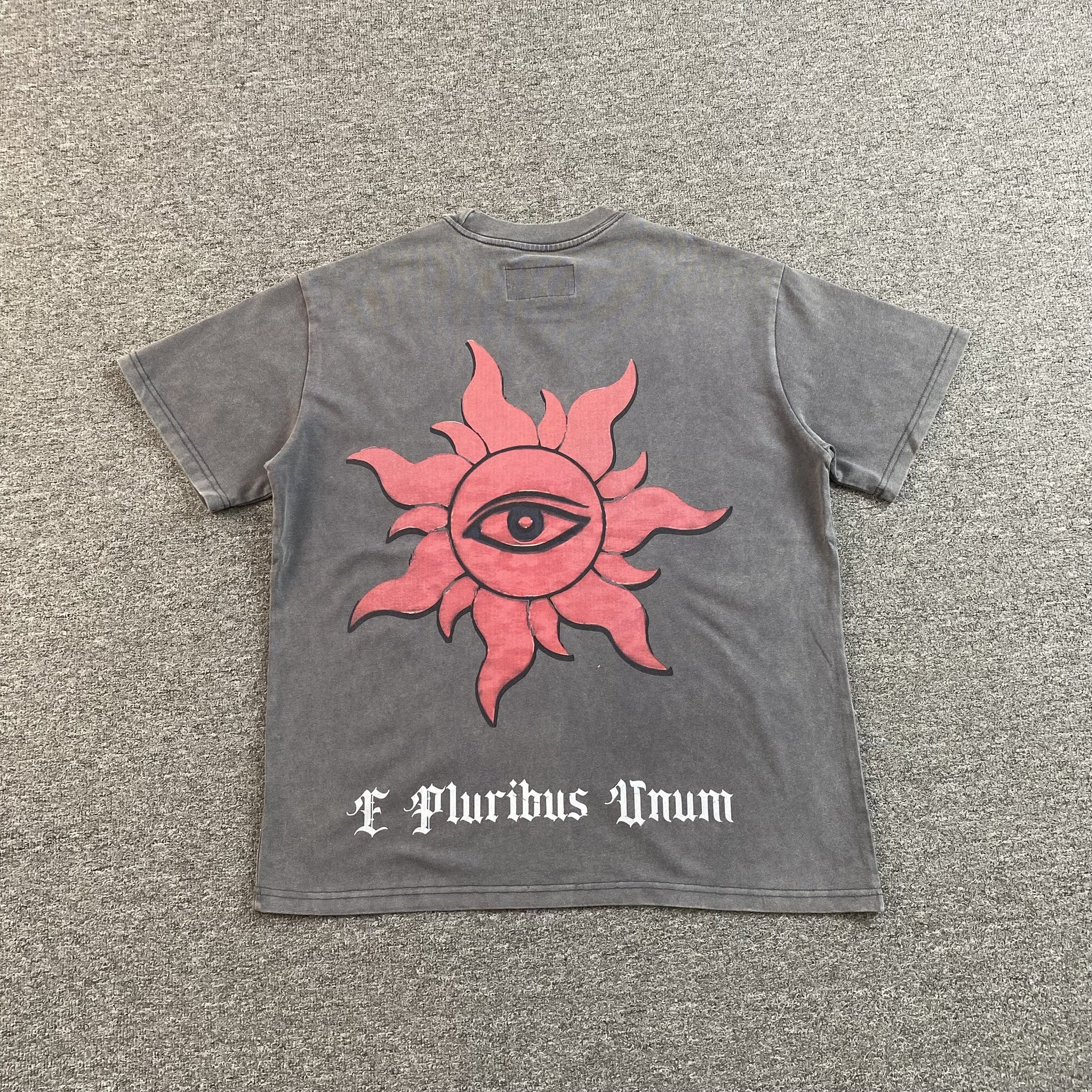 GODSPEED E Pluribus Unum T-shirt Washed - Grey Unisex Streetwear Limited Edition