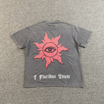 GODSPEED E Pluribus Unum T-shirt Washed - Grey Unisex Streetwear Limited Edition
