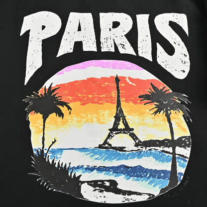 Balenciaga T-shirt - Paris Graphic - Black Unisex Streetwear Limited Edition - <span>This Balenciaga t-shirt features a bold graphic design. The front showcases the word 'Paris' in