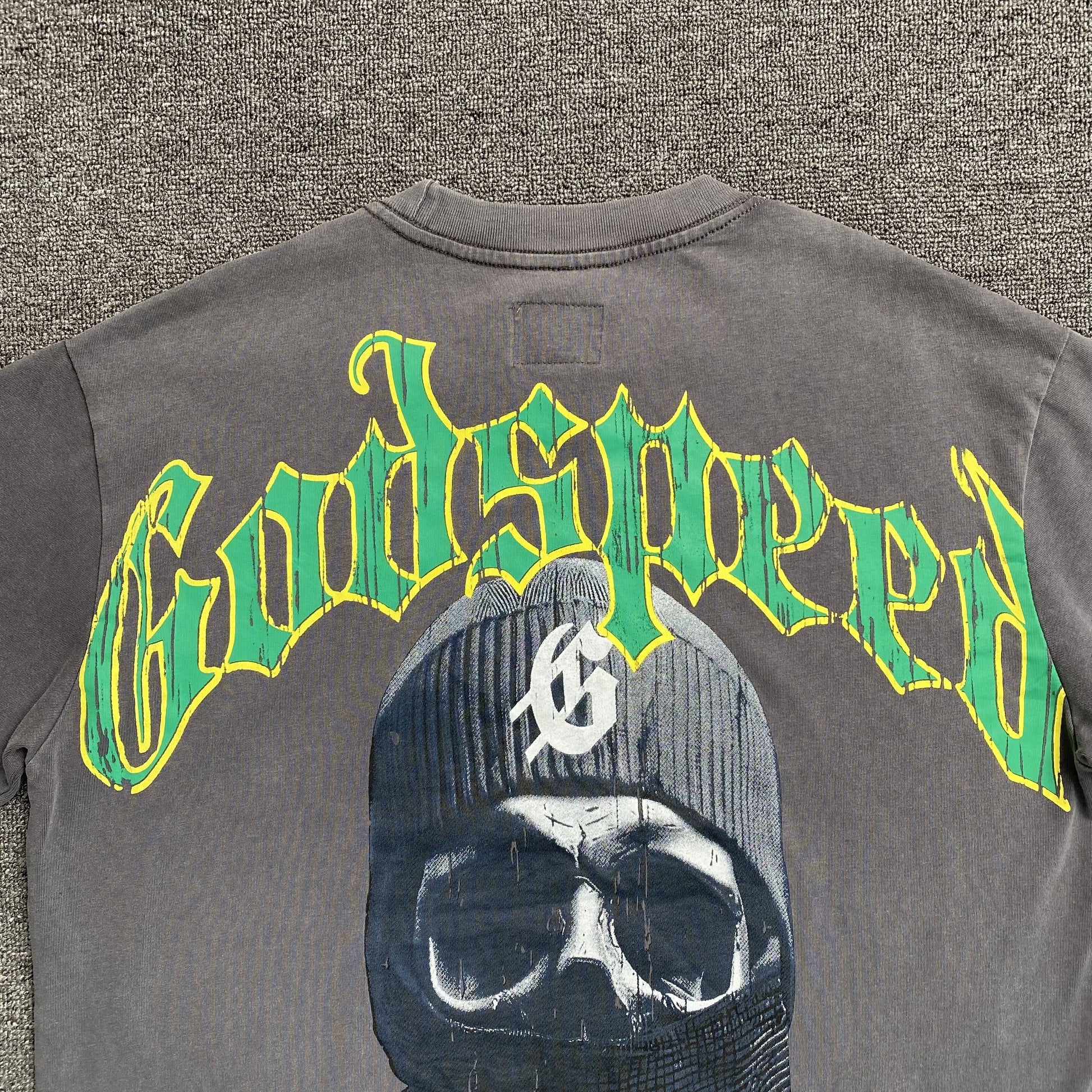 GODSPEED Balaclava Szn T-shirt Washed - Grey Unisex Streetwear Limited Edition