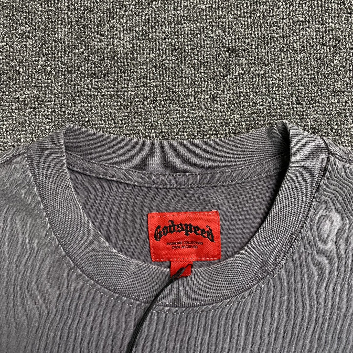 GODSPEED Balaclava Szn T-shirt Washed - Grey Unisex Streetwear Limited Edition