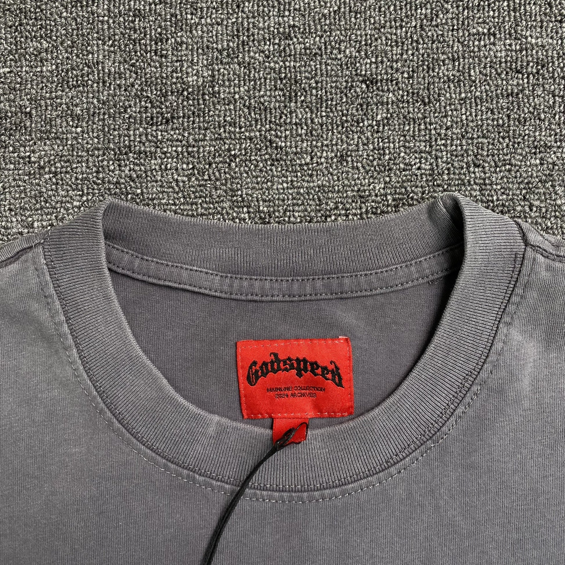 GODSPEED Balaclava Szn T-shirt Washed - Grey Unisex Streetwear Limited Edition