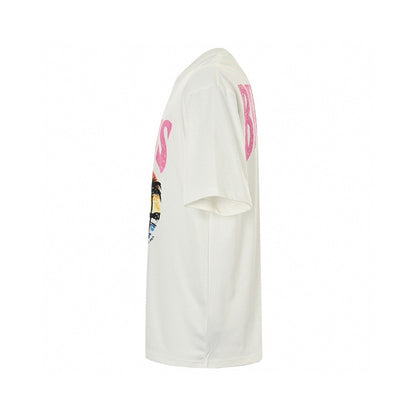 T-shirt blanc Balenciaga avec graphisme Paris.