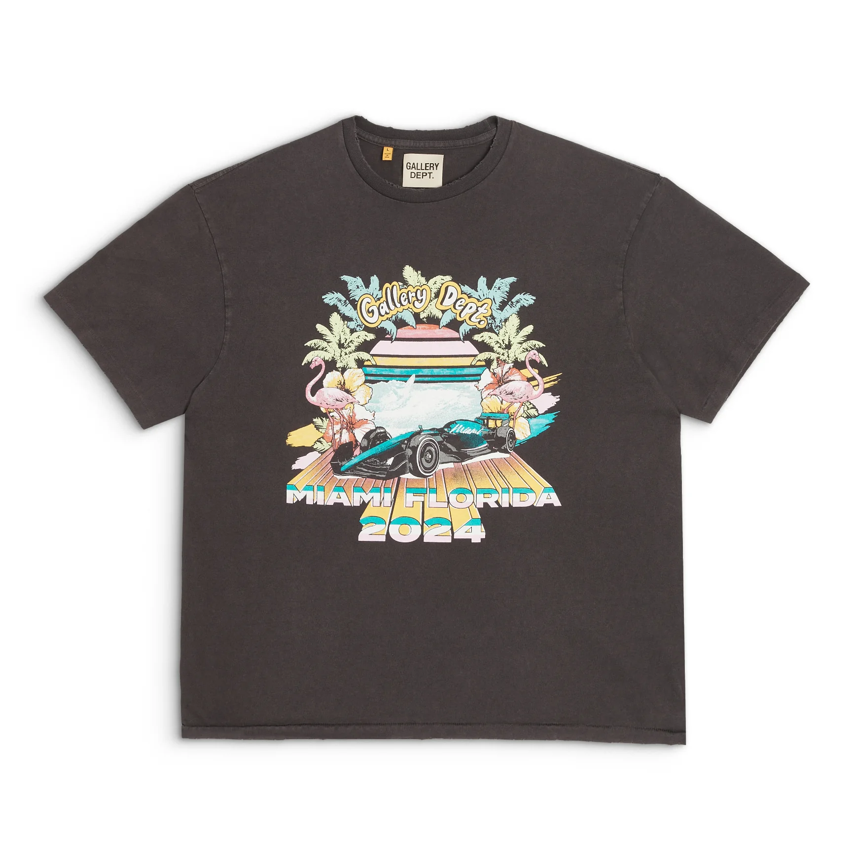 GALLERY Dept. Auction Tee T-Shirt - Red Unisex Streetwear Limited Edition - Introducing the Gallery Dept. Miami Logo T-Shirt, a perfect blend of urban style and artistic