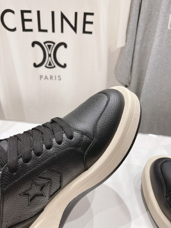 Rick Owens And White High-top Sneakers - Black Unisex Streetwear Limited Edition - **Rick Owens High-Top Sneakers: Modern Luxury with an Edge** Introducing the Rick Owens High-Top Sneakers,