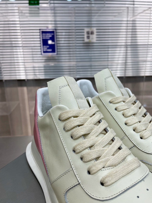 Two-Tone Accent Sneakers - Pink Unisex Streetwear Limited Edition - **Two-Tone Pink Accent Sneakers** Elevate your footwear game with these two-tone pink accent sneakers, designed