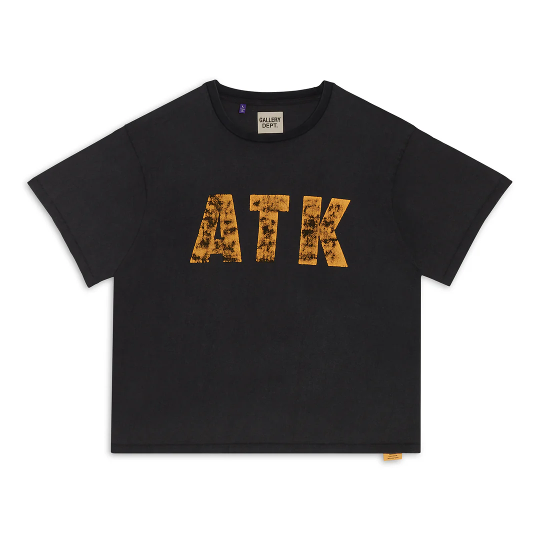GALLERY Dept. Distressed Atk Tee T-Shirt - Black Unisex Streetwear Limited Edition - Introducing the Gallery Dept. 'ATK' T-Shirt, a bold statement piece designed for those who appreciate