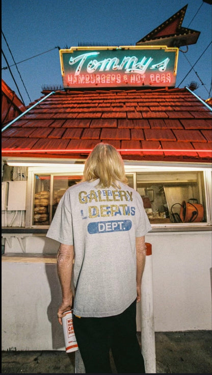 Gallery Dept - La Rams Vintage Heather Mfl T-Shirt - Grey Unisex Streetwear Limited Edition - The Gallery Dept. 'L.A. Rams' T-Shirt is a perfect blend of sporty style and streetwear