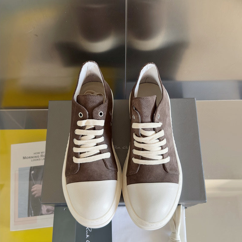 Rick Owens Taupe Low-top Sneakers - Black Unisex Streetwear Limited Edition - **Rick Owens taupe Low-Top Sneakers: Avant-Garde Elegance and Comfort** Step into the future of fashion