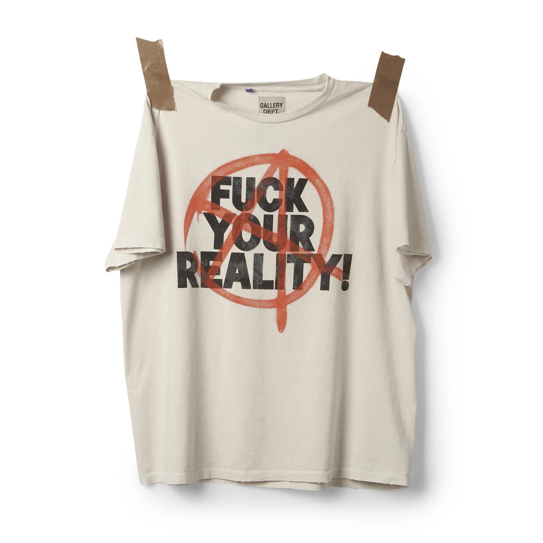 GALLERY Dept Fuck Your Reality Tee T-Shirt - Black Unisex Streetwear Limited Edition - **Gallery Dept. 'Fuck Your Reality' T-Shirt** Introducing the Gallery Dept. 'Fuck Your Reality' T-Shirt, a