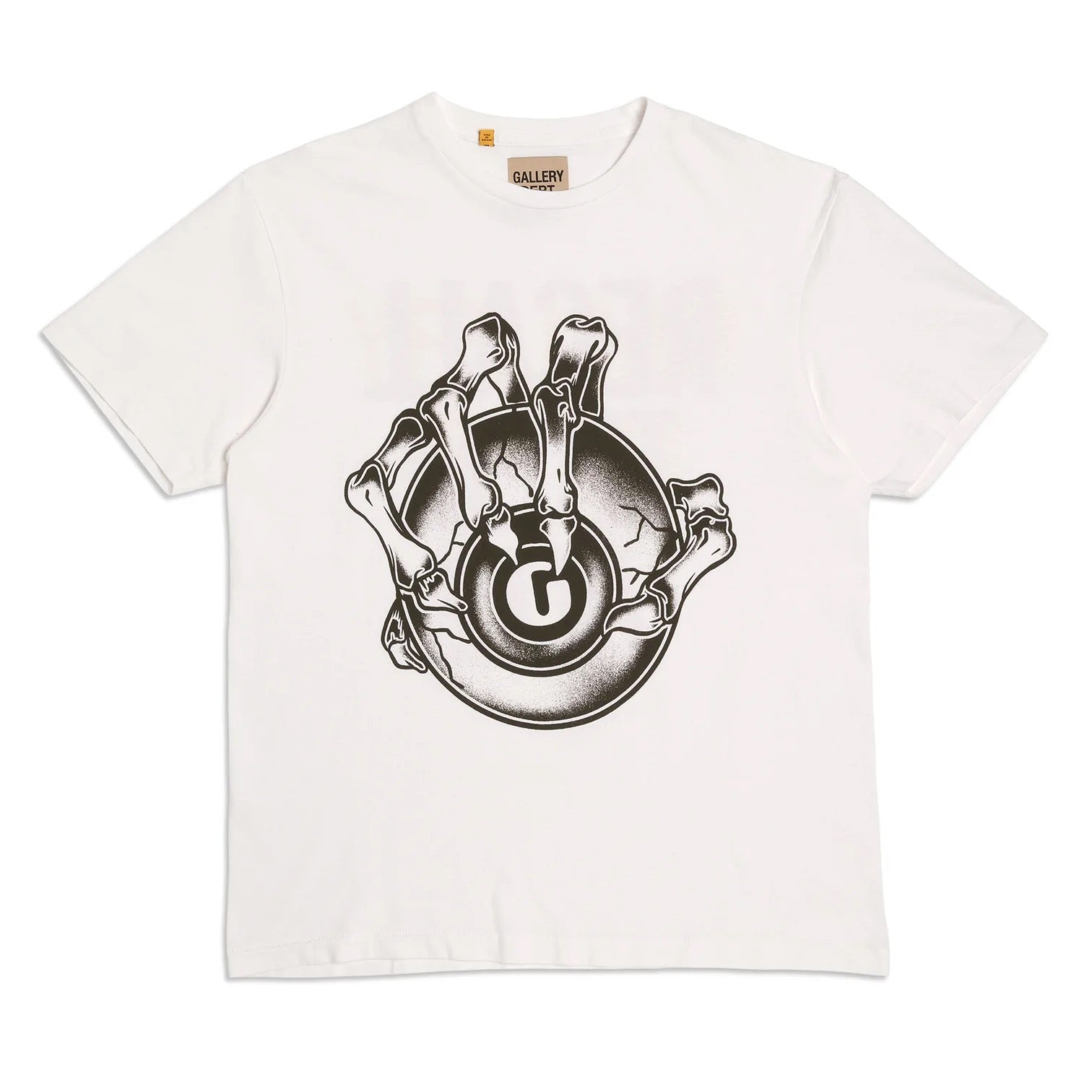 Gallerydept. Big G-ball Tee T-Shirt - Black Unisex Streetwear Limited Edition - **Gallery Dept. Skeleton Hand T-Shirt** Make a bold statement with the Gallery Dept. Skeleton Hand
