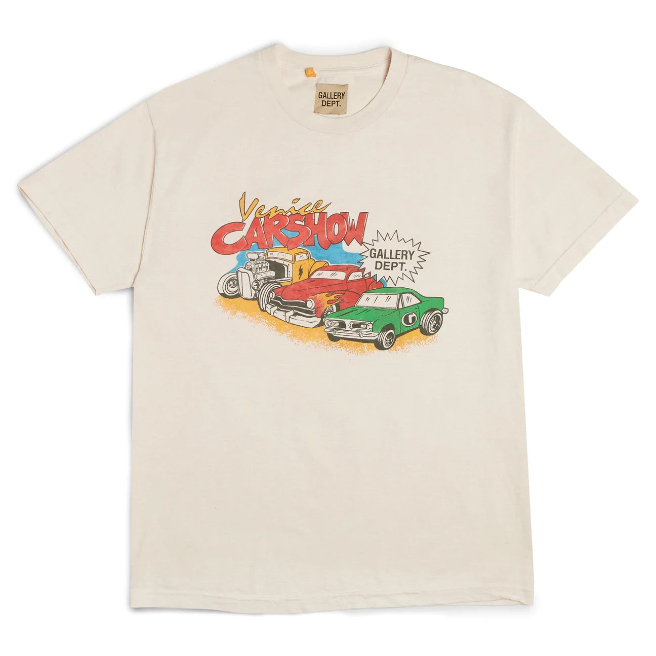 Gallerydept. Ebay Tee T-Shirt - White Unisex Streetwear Limited Edition - **Gallery Dept. Venice Car Show T-Shirt** Add a touch of retro flair to your wardrobe