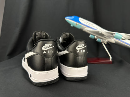 NIKE Air Force 1 'double Swoosh Panda' - Black Unisex Streetwear Limited Edition - **Nike Air Force 1 'Double Swoosh Panda'** The Nike Air Force 1 'Double Swoosh Panda'