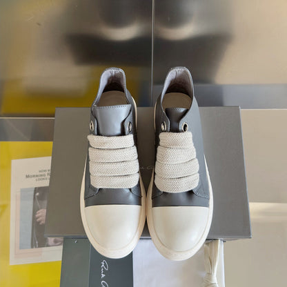 Rick Owens Low-top Sneakers - Gray Unisex Streetwear Limited Edition - **Rick Owens Gray Low-Top Sneakers: Modern Elegance and Superior Craftsmanship** Introducing the Rick Owens Gray
