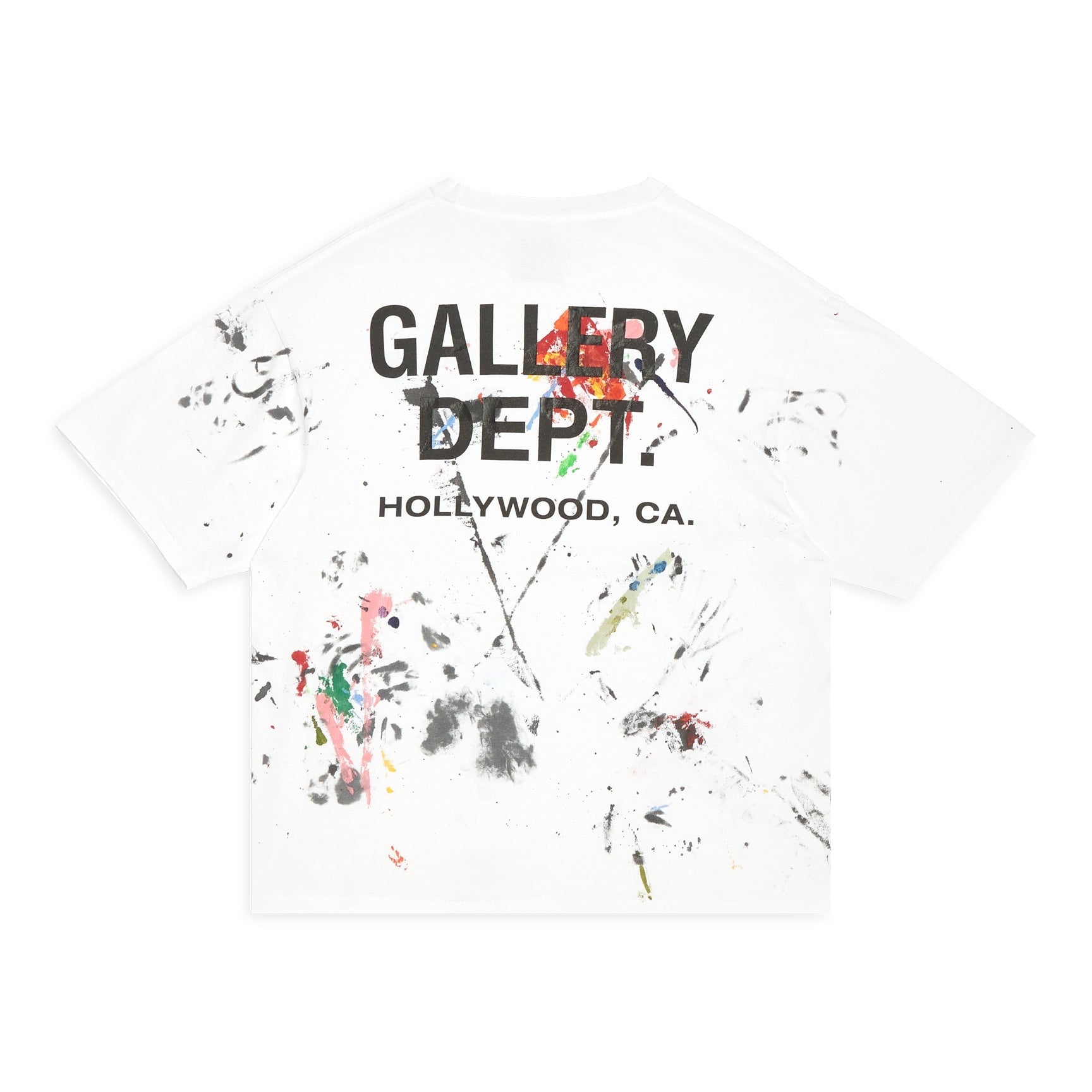 GALLERY Dept Paint Shop Souvenir Tee T-Shirt - Black Unisex Streetwear Limited Edition - **Gallery Dept. Hollywood Tee: Detailed Product Description** Embrace a piece of wearable art with the