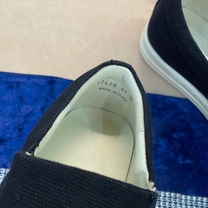 Slip-On Canvas Sneakers - Black Unisex Streetwear Limited Edition - **Slip-On Canvas Sneakers** Introducing a perfect blend of comfort and style, these slip-on canvas sneakers