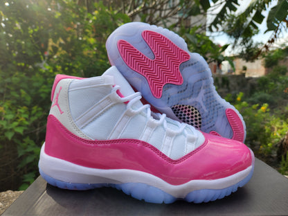JORDAN 11 Valentine's Day - White Unisex Streetwear Limited Edition - **Air Jordan 11 Valentine's Day** The Air Jordan 11 Valentine's Day is a stylish and