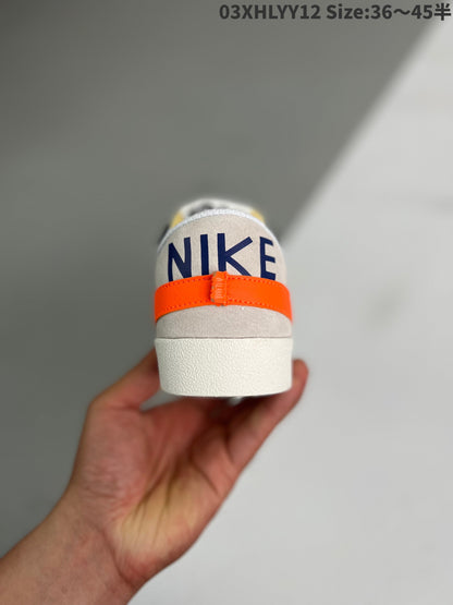 Nike Blazer Low'1977 Jumbo Unisex Streetwear Limited Edition - The Nike Blazer Low '1977 Jumbo reimagines the classic silhouette with bold, oversized design elements
