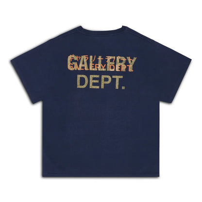 GALLERY Dept Tokyo Gd Tee T-Shirt - Red Unisex Streetwear Limited Edition - **Gallery Dept. Glitter Tee: Detailed Product Description** Upgrade your streetwear collection with the Gallery Dept.