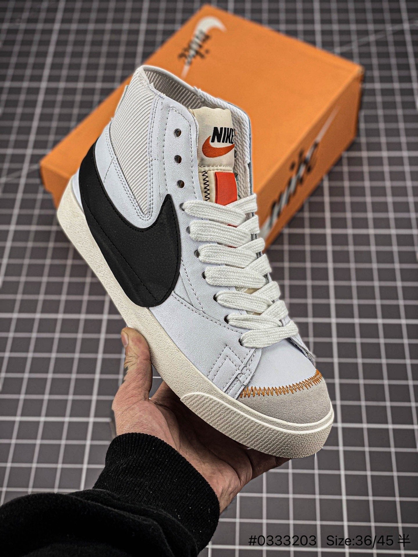 Nike Blazer Mid'1977 Jumbo - Black Unisex Streetwear Limited Edition - The Nike Blazer Mid '1977 Jumbo 'Deconstructed Comfort' in White and Black takes the classic
