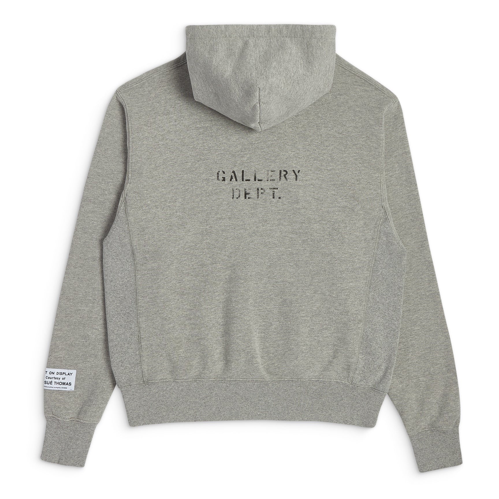 GALLERY Dept Logo Hoodie - Black Unisex Streetwear Limited Edition - **Gallery Dept. Grey Hoodie: Detailed Product Description** Elevate your casual wardrobe with the Gallery Dept.