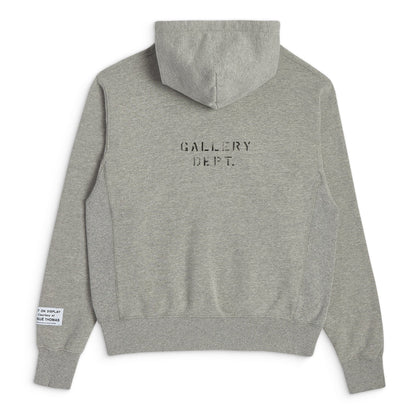 GALLERY Dept Logo Hoodie - Black Unisex Streetwear Limited Edition - **Gallery Dept. Grey Hoodie: Detailed Product Description** Elevate your casual wardrobe with the Gallery Dept.