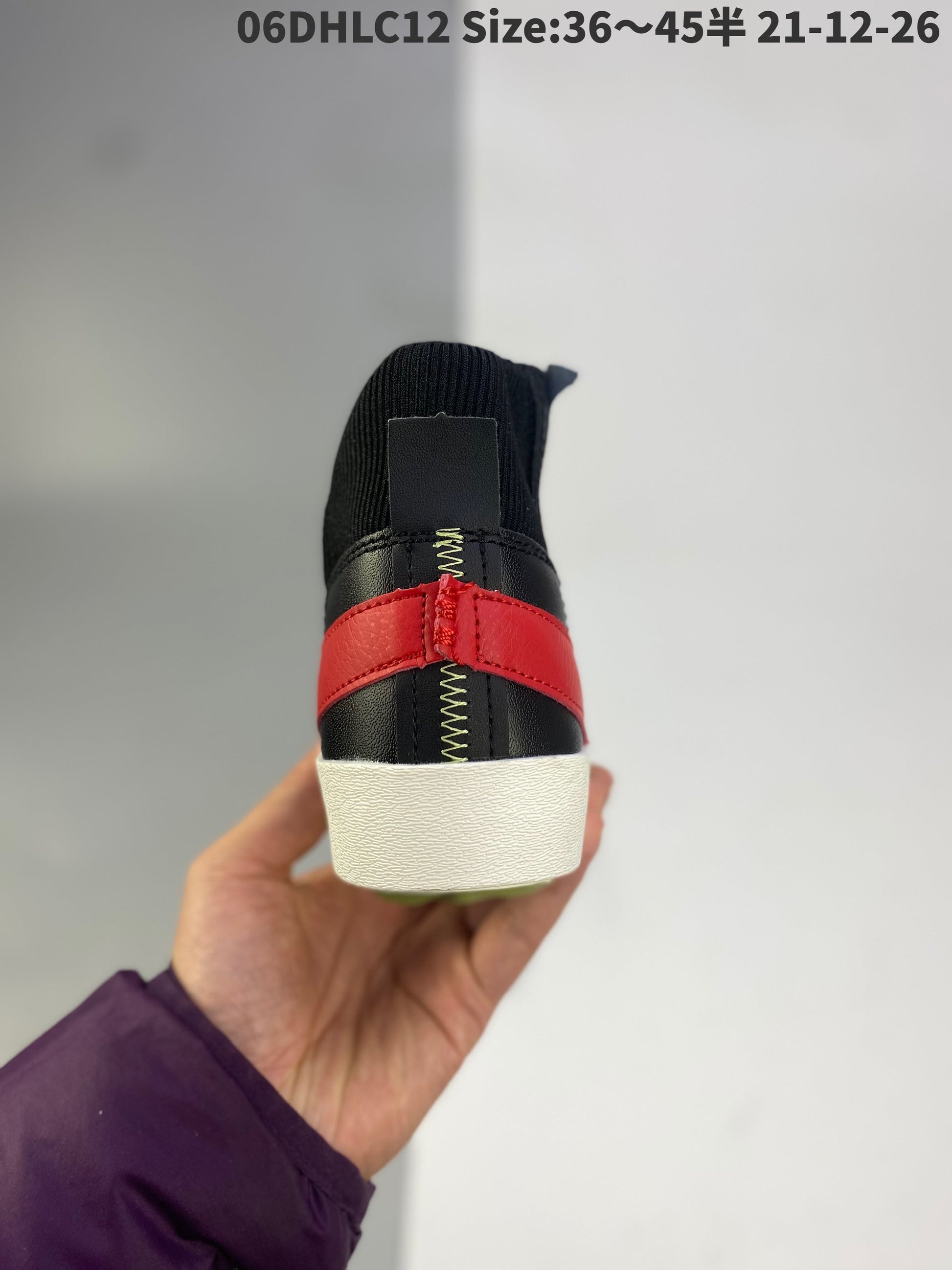 Nike Blazer Mid'1977 Jumbo - Black Unisex Streetwear Limited Edition - The Nike Blazer Mid '1977 Jumbo in Black, Red, and Blue reimagines the classic Blazer