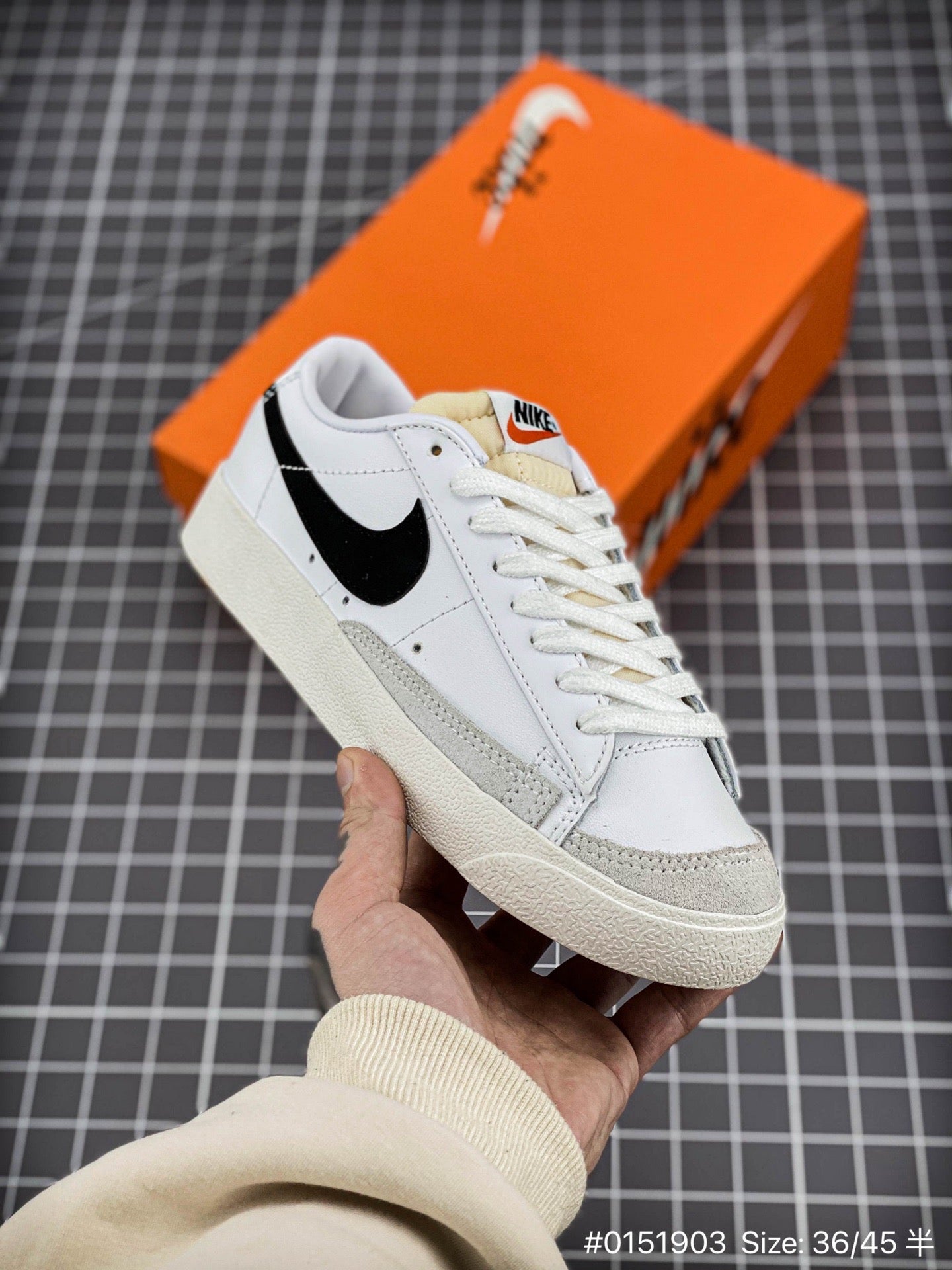 Nike Blazer Low'1977 Vintage - White Unisex Streetwear Limited Edition - The Nike Blazer Low '1977 Vintage 'Off-White' is a sophisticated twist on the classic silhouette,
