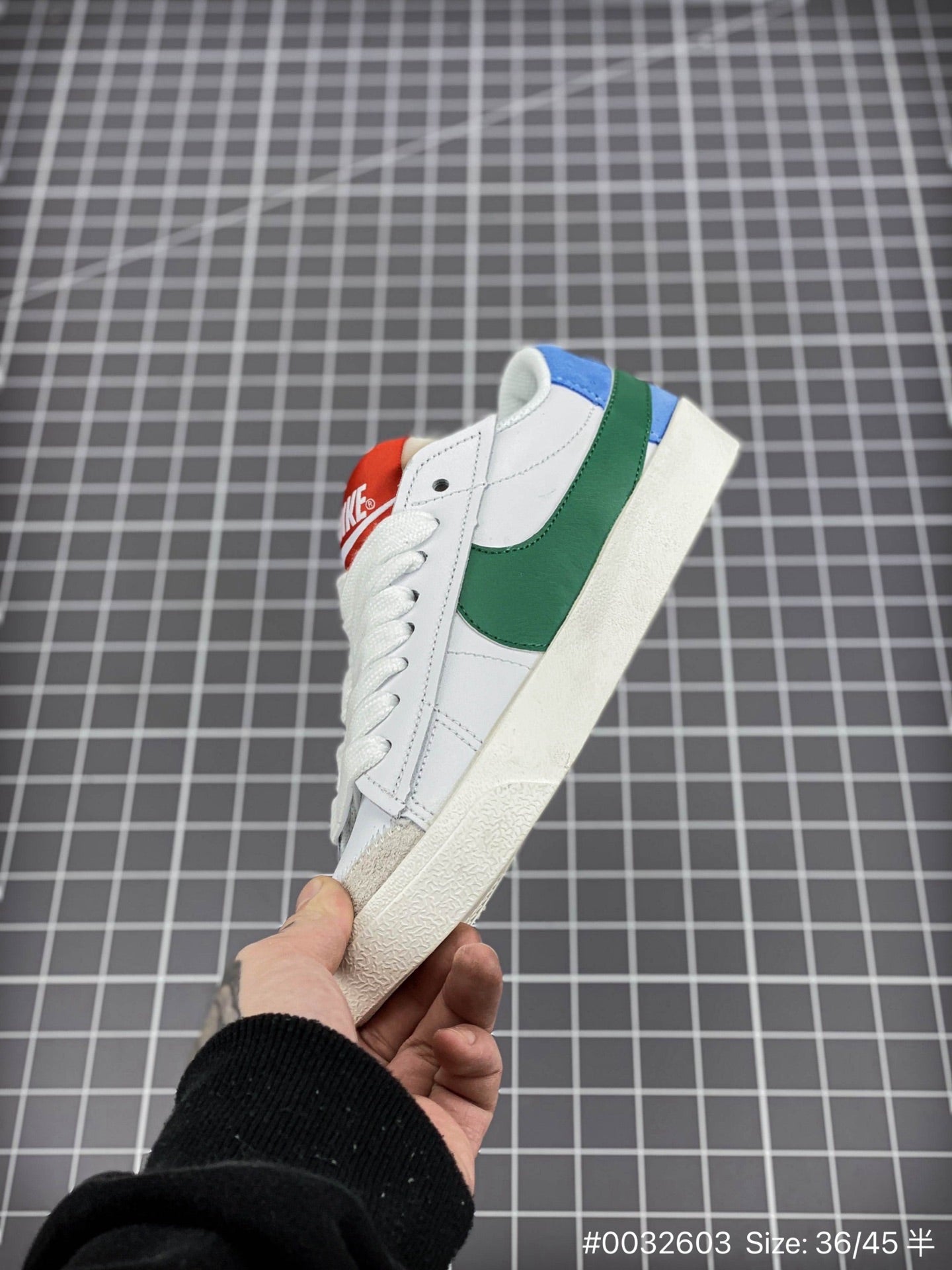 Nike Blazer Low '1977 Jumbo - White Unisex Streetwear Limited Edition - The Nike Blazer Low '1977 Jumbo in white and blue brings bold, modern flair to