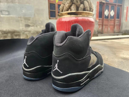 Jordan 5 All-black Unisex Streetwear Limited Edition