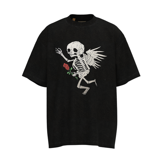 GALLERY Dept T-Shirt - Black Unisex Streetwear Limited Edition - **Gallery Dept. Skeleton Angel T-Shirt** Make a bold statement with the Gallery Dept. Skeleton Angel