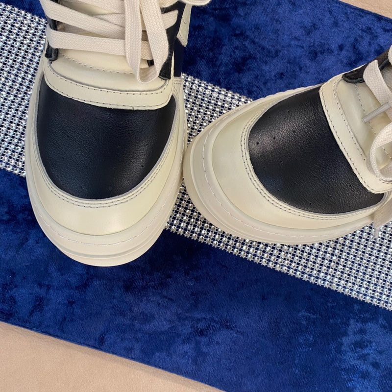 Rick Owens Geobasket Sneakers - And White - Black Unisex Streetwear Limited Edition - ### Rick Owens Geobasket Sneakers - Black and White Introducing the Rick Owens Geobasket Sneakers