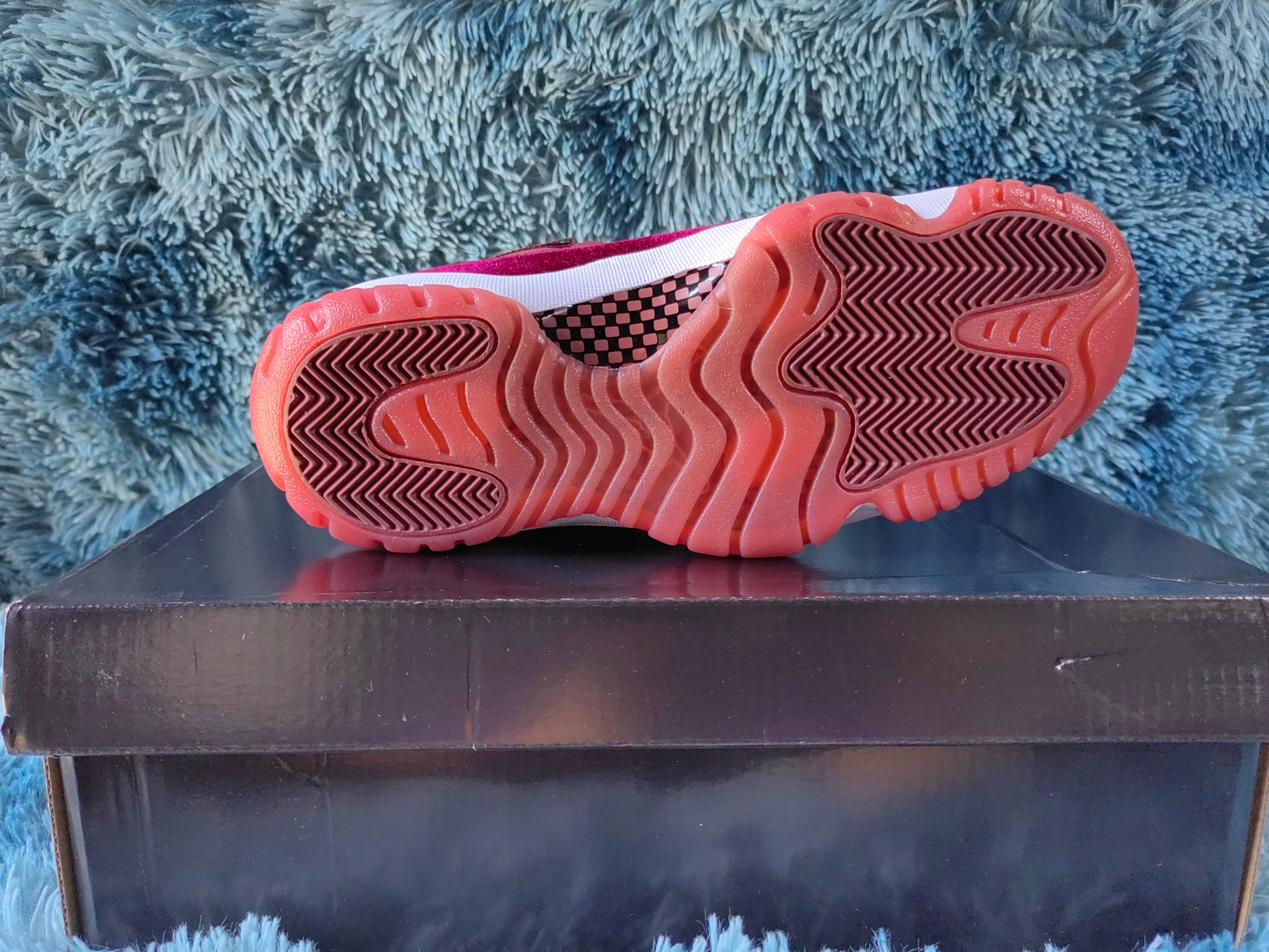 JORDAN 11 heiress - Red Unisex Streetwear Limited Edition - The Air Jordan 11 Heiress in Red Velvet is an opulent and eye-catching edition of
