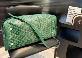 GOYARD BOSTON 50 TRAVEL BAG GREEN - side view - replica sneakers