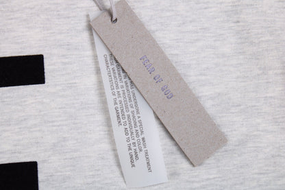 Fear Of God Letter F T-shirt (light Grey) Unisex Streetwear Limited Edition - <p dir='ltr'><span>This Fear of God t-shirt features a bold letter 'F' graphic on the