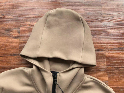 NIKE Tech Fleece Hoodie - Sandalwood - Light Bone - White Unisex Streetwear Limited Edition - The NIKE TECH FLEECE HOODIE SANDALWOOD/LIGHT BONE WHITE - REPLICA combines modern sportswear innovation wi