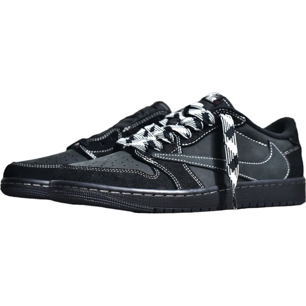 JORDAN 1 Low - Travis Scott Phantom - Black Unisex Streetwear Limited Edition