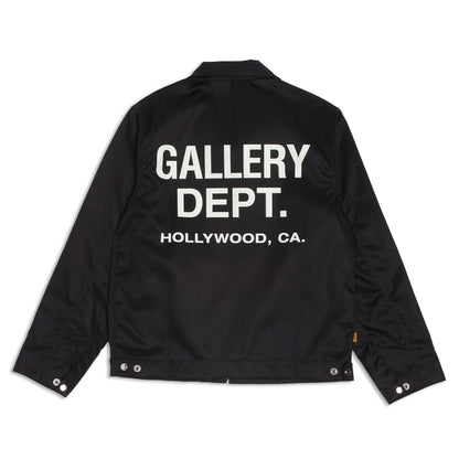Gallery Dept. Logo Coach Jacket - Black Unisex Streetwear Limited Edition - Introducing the Gallery Dept. Hollywood Jacket C a statement piece that blends casual comfort with
