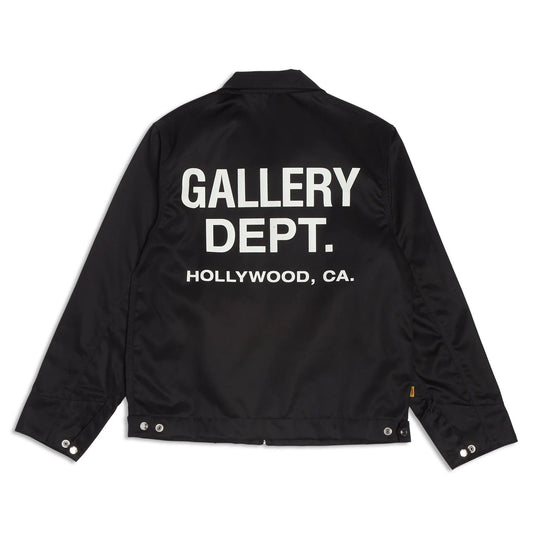 Gallery Dept. Logo Coach Jacket - Black Unisex Streetwear Limited Edition - Introducing the Gallery Dept. Hollywood Jacket C a statement piece that blends casual comfort with
