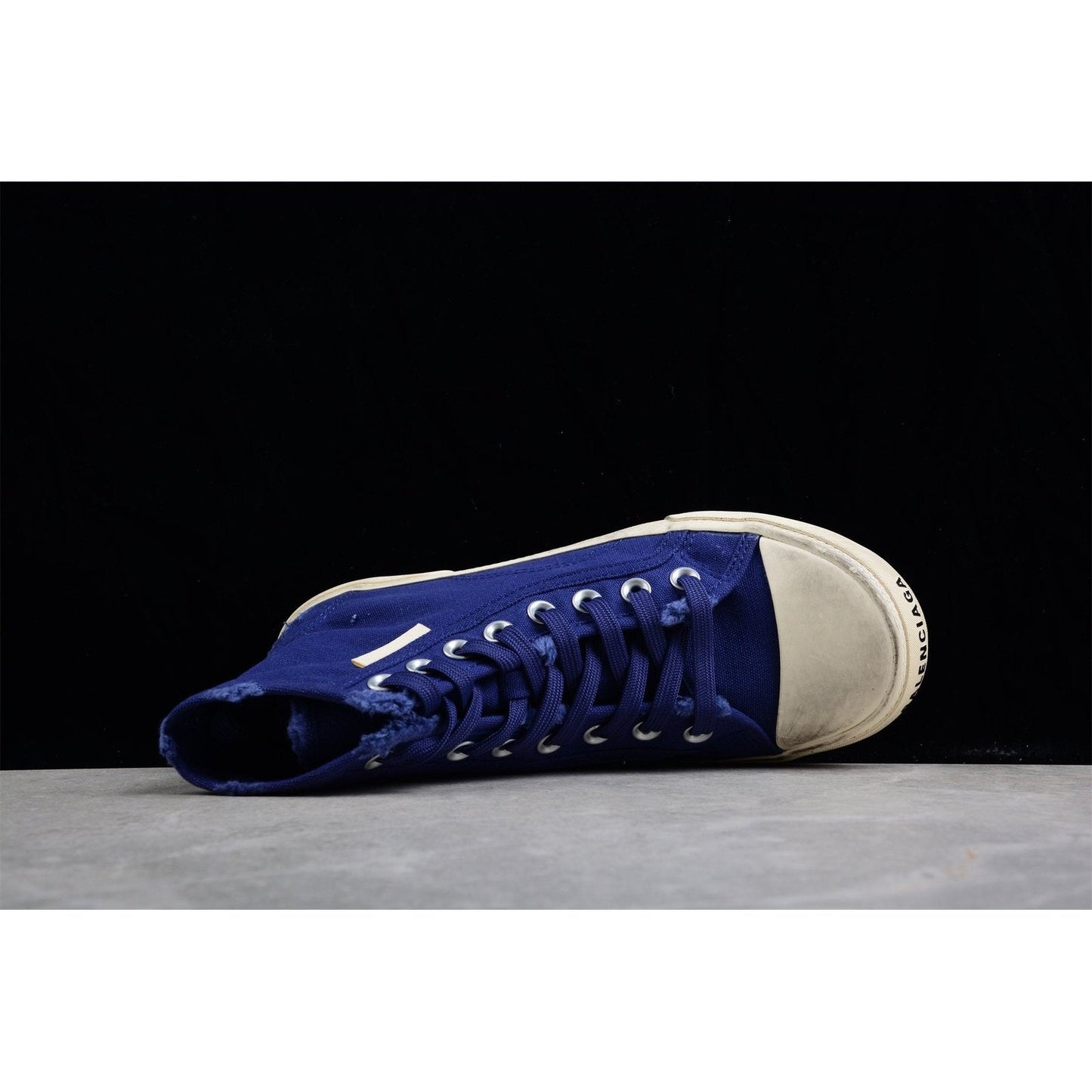 BALENCIAGA Paris High Vulc Destr - Sneakers - Blue Unisex Streetwear Limited Edition - Introducing the BALENCIAGA Paris High Vulc Destr x Blue, a striking embodiment of urban edge