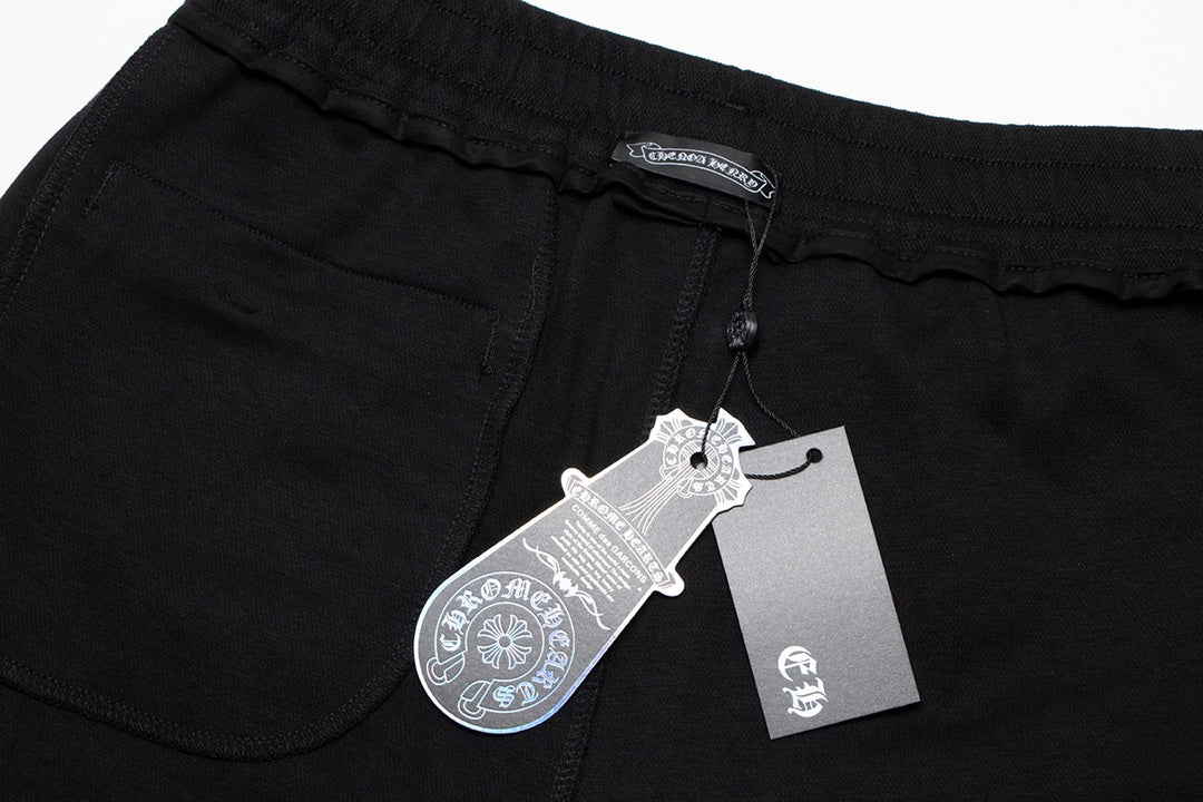 CHROME Hearts Paint Drip Shorts - Black Unisex Streetwear Limited Edition