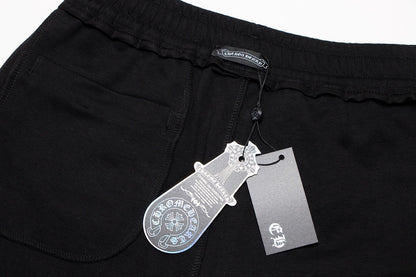 CHROME Hearts Paint Drip Shorts - Black Unisex Streetwear Limited Edition