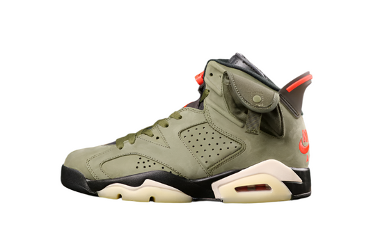Jordan 6 Retro 'travis Scott - Medium Olive' - Black Unisex Streetwear Limited Edition - **Product Description for Air Jordan 6 Retro 'Travis Scott - Medium Olive'** The Air Jordan