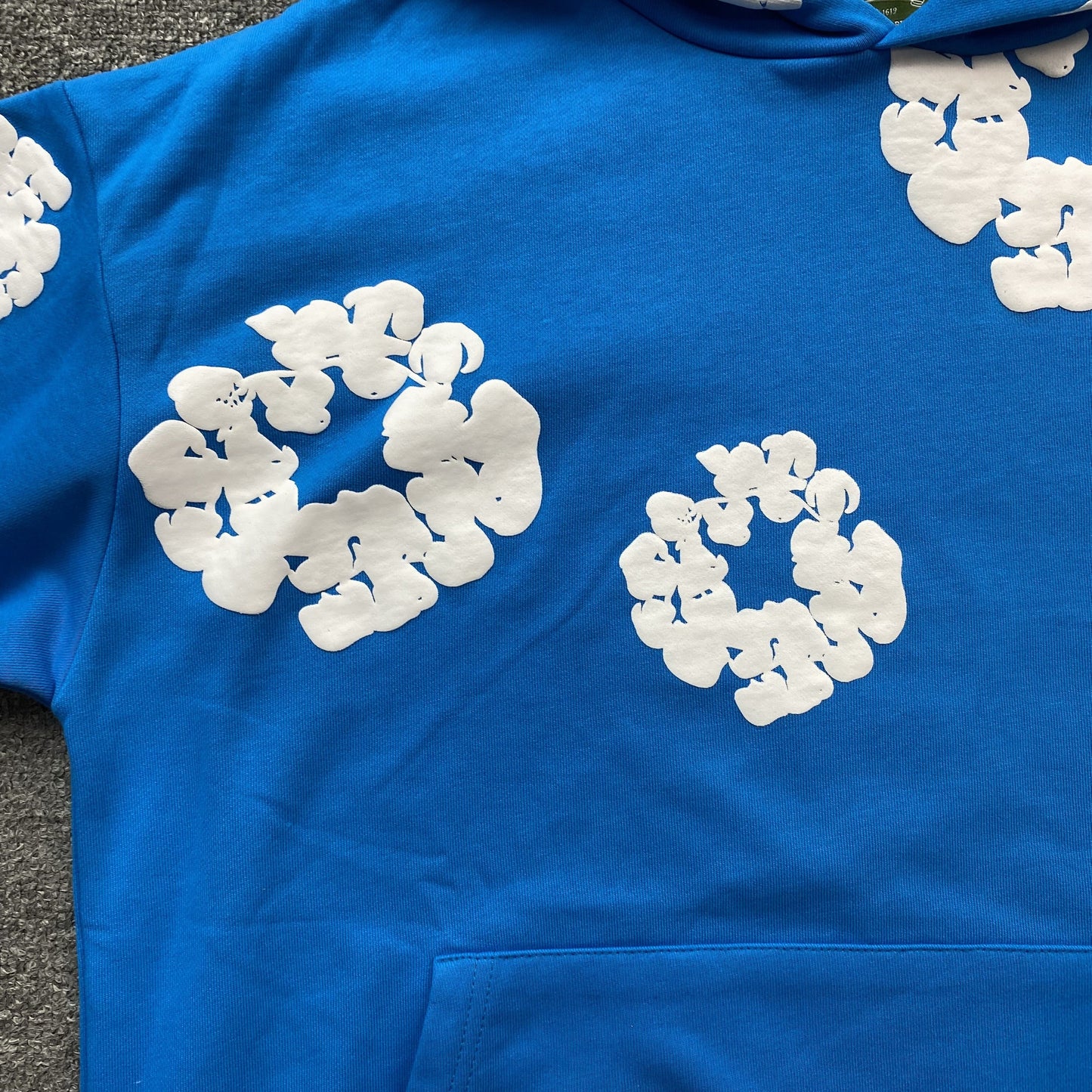 SWEAT À CAPUCHE EN COTON AVEC COURONNE DE JEAN DENIM TEARS, BLEU AZUR